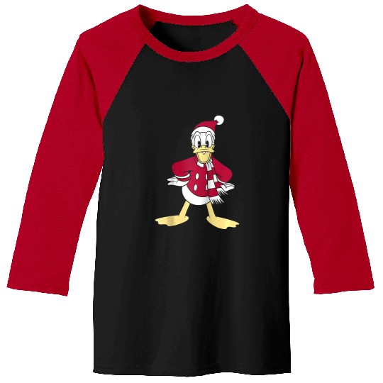 Disney Mickey & Friends Donald Duck Christmas Portrait Raglan Baseball Tee Baseball Tees