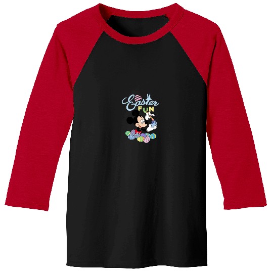 Disney Mickey Mouse Easter Fun Painting Eggs Sho Baseball Tees