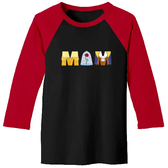 Disney Beauty And The Beast Belle Mothers Day Birthday Mom Baseball Tees