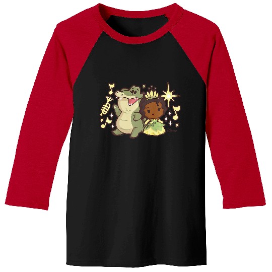 Disney Princess - Tiana and Louis The Alligator Premium Baseball Tees