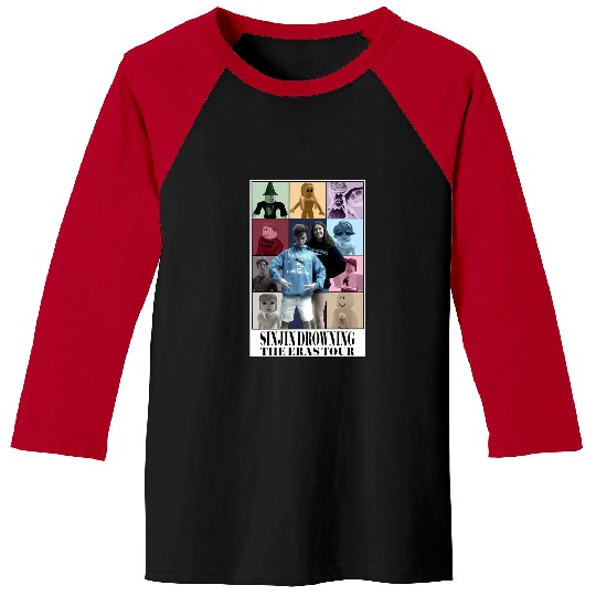 Discover Sinjin Drowning: The Eras Tour (Tiktok�S Revised Version) Baseball Tees