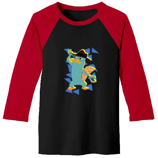 Disney Phineas And Ferb Perry The Platypus On The Lookout Baseball Tees