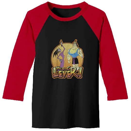 Disneyss Emperors New Groove Krock And Esma Wrong Lever Baseball Tees