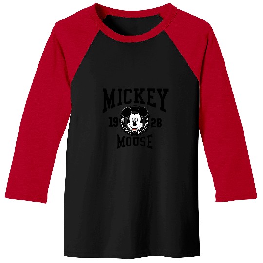 Disney Mickey And Friends Mickey Mouse  Hollywood CA Baseball Tees