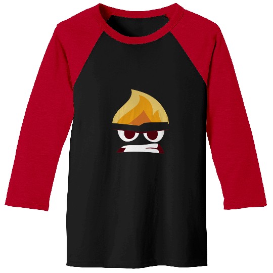 Disney Pixar Inside Out Angry Face Halloween Baseball Tees