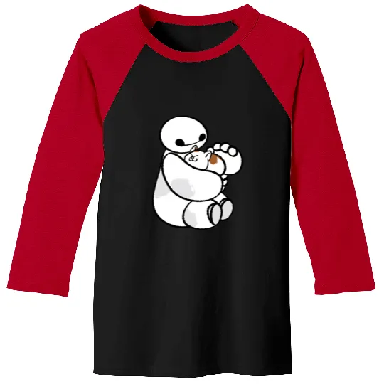 Disney Big Hero 6 Baymax Cat Cute Portrait Baseball Tees