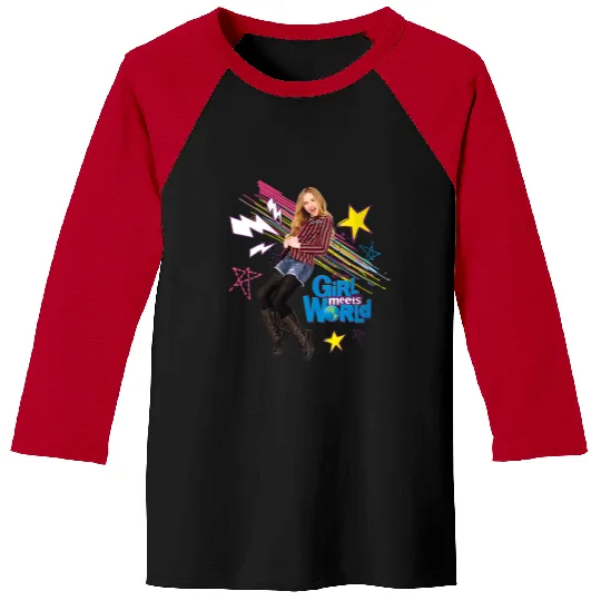Disneyss Channel Girl Meets World Maya Hart Character Art Baseball Tees
