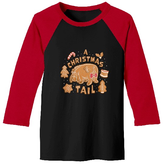 Disney Winnie The Pooh Eeyore Gingerbread A Christmas Tail Merry Christmas Baseball Tees