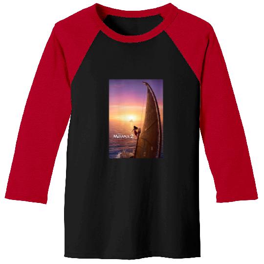 Disneyss Moana 2 Seeing The Horizon Moana Big Chest Poster Baseball Tees