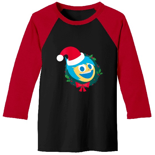 Disneyss And Pixarss Inside Out 2 Santa Joy Christmas Holiday Baseball Tees