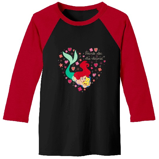 Disneyss The Little Mermaid Friends Are Seasational Valentine Baseball Tees