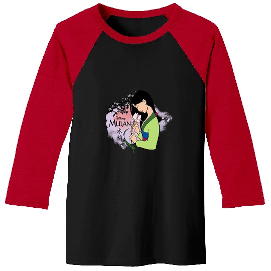 Disney Princess  Mulan Cherry Blossoms Baseball Tees