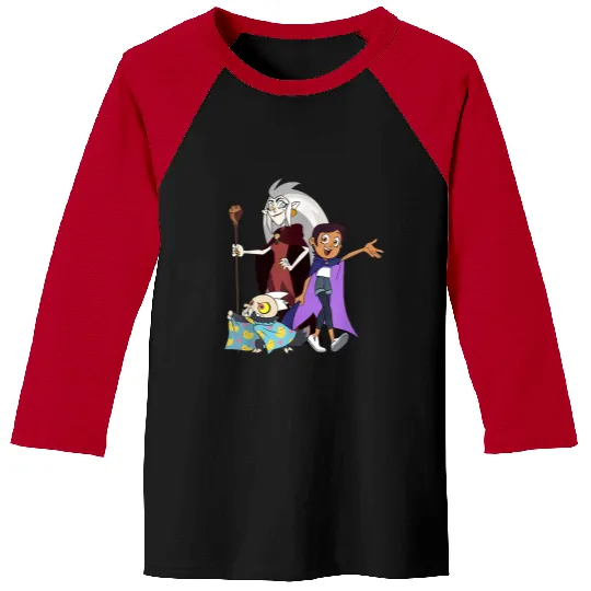 Disneyss The Owl House Edalyn Luz King Group shots Chest Logo Baseball Tees