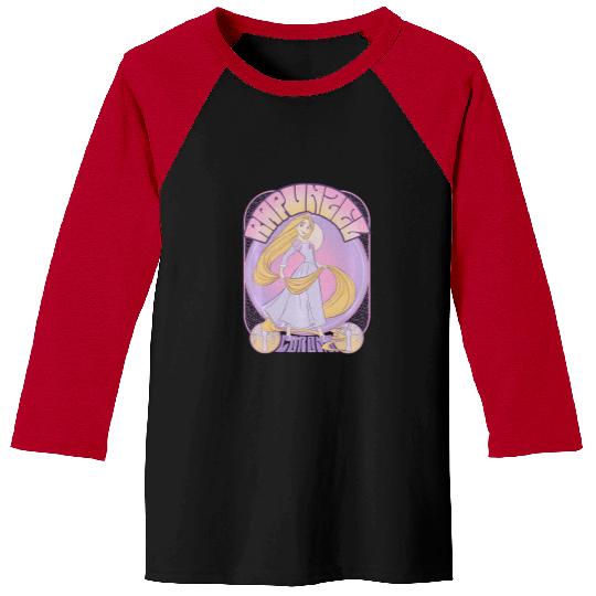 Disney Tangled Rapunzel Seventies Retro Poster Baseball Tees