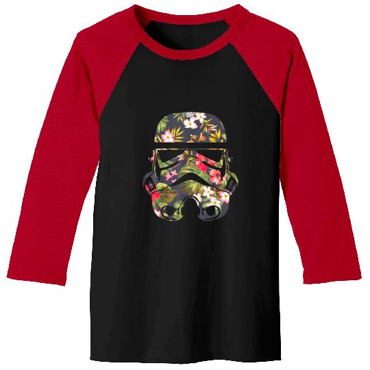 Star Warss Tropical Stormtrooper Floral Print Disneyss Baseball Tees