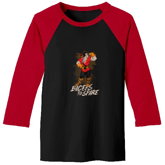 Disney Beauty And The Beast Gaston Biceps To Spare Baseball Tees
