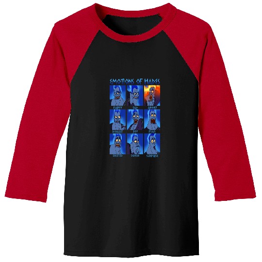 Disney Hercules Hades Emotions Graphic Baseball Tees
