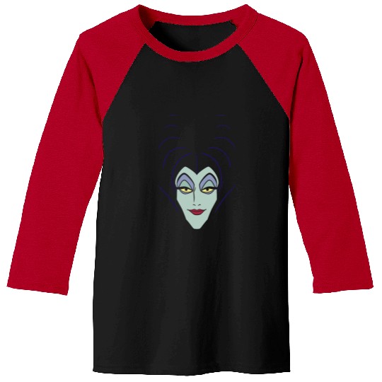 Disney Villains Maleficent Face Baseball Tees