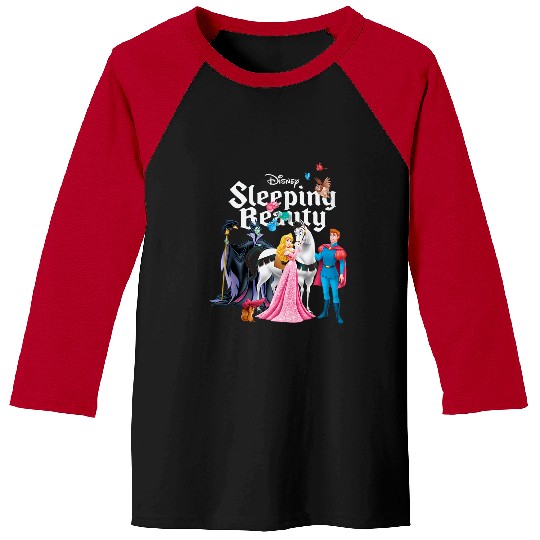 Disneyss Sleeping Beauty Characters Baseball Tees