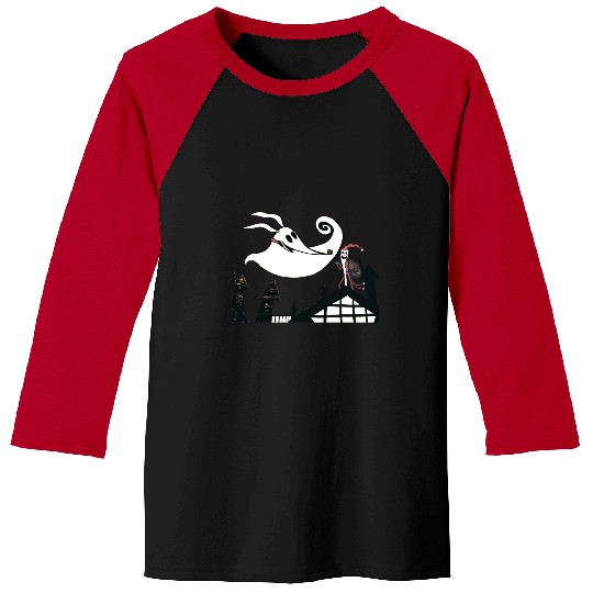 Christmas Night Sticker: The nightmare dog zero , Nightmare Zero Dog Shirt ,  Zero Nightmare Before Christmas Disney Halloween Baseball Tees