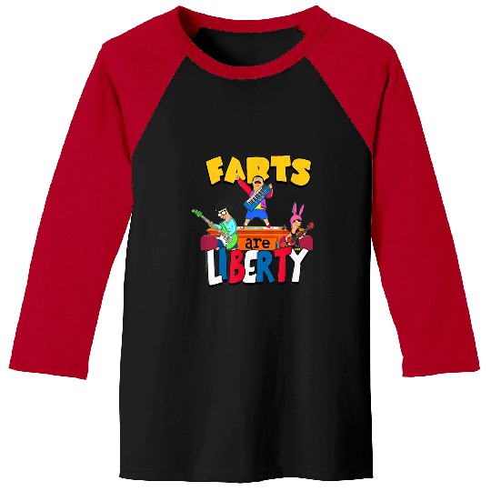 Bobbs Burgerszz Farts Are Liberty  : Bobs Burgers Family Shirt, Bobs Burgers Vintage Baseball Tees