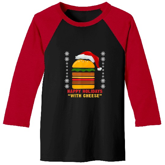 Happy Holidays With Cheese Christmas Cheeseburger Gift  1: Bobs Burgers Family Shirt, Bobs Burgers Vintage Baseball Tees