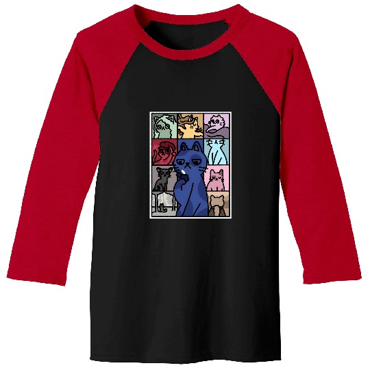Cat Eras Tour Poster T-Shirt Baseball Tees