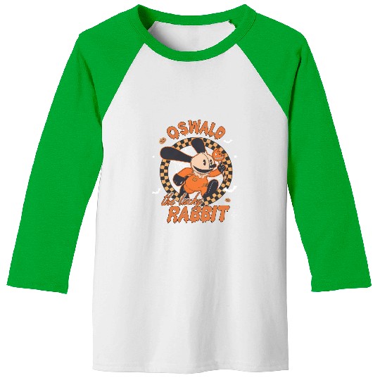 Retro Disney Oswald The Lucky Rabbit Halloween Baseball Tees, Spooky Season Baseball Tees