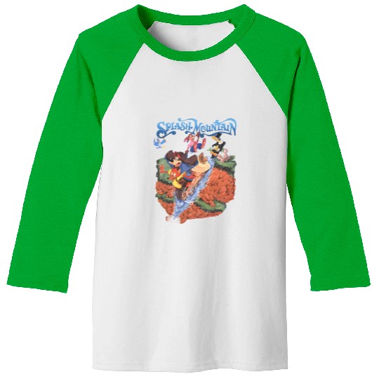 Vintage Disney Splash Mountain Baseball Tees, Disney Mountain Baseball Tees, Brer Rabbit, Brer Bear, Water Ride Disneyworld Baseball Tees