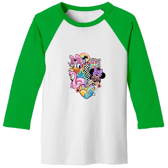 Disney vintage Baseball Tees - Disney Daisy Minnie Baseball Tees - Disney Epcot Baseball Tees
