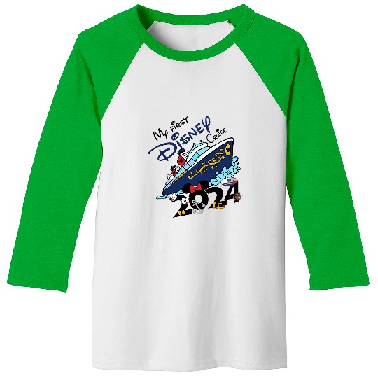 My First Disney Cruise 2024 Baseball Tees, Disney Family Cruise Baseball Tees