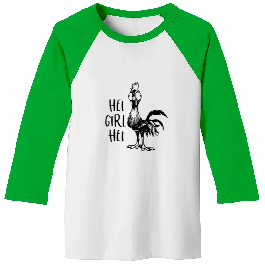 Hei Girl Hei Baseball Tees, Disney Moana Hei Hei T-Shir