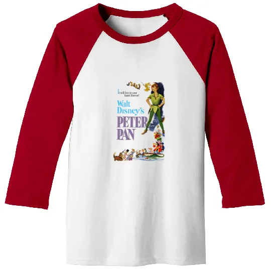Peter Pan Baseball Tees, Vintage Peter Pan, Disney Baseball Tees, Vintage Disney Baseball Tees