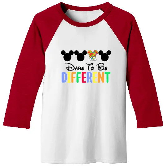 Autism Minnie Mouse Baseball Tees, Disney Autism Mom Baseball Tees, Mommy And Me Autism Awareness