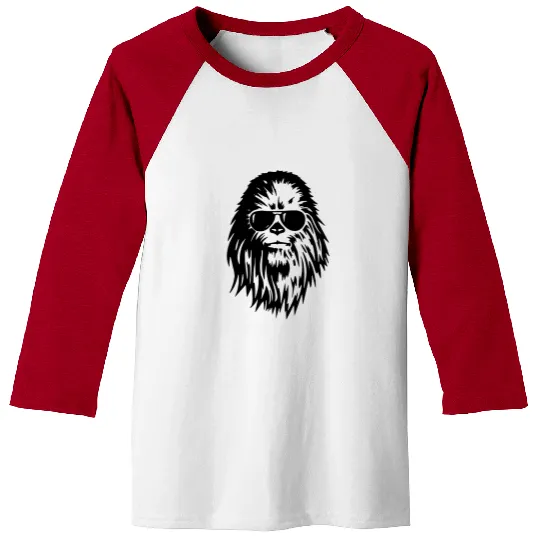 Chewbacca with Sunglasses  Disney Star Wars Adult Unisex Baseball Tees, Star Wars Gift Idea