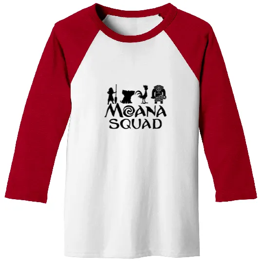 Moana Squad Baseball Tees; Moana Fan Baseball Tees; Maui, Pua, Hei Hei Pullover; Moana Movie Gift; Moana Disney Sweater; Family; Hoody; Jersey; (T295)
