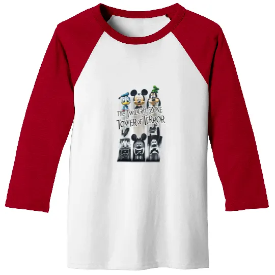 Retro Disney The Twilight Zone Tower Of Terror  Baseball Tees, Tower of Terror Ride Baseball Tees