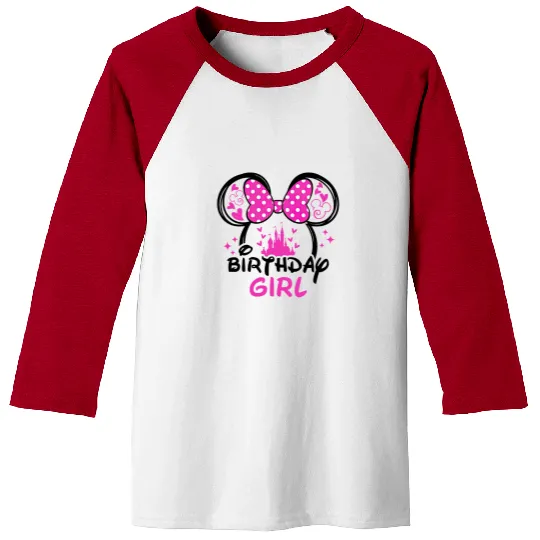 Birthday Girl Baseball Tees, Disney Birthday Girl, Minnie Mouse Baseball Tees, Birthday Girl Gift, Disney birthday party