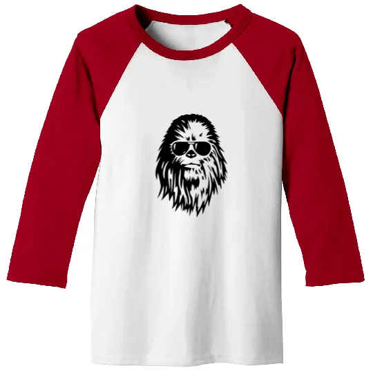 Chewbacca With Sunglasses Star Wars  Baseball Tees , Disney Baseball Tees