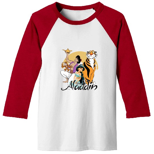 Retro Aladdin Squad Disney Baseball Tees, Aladdin Character Baseball Tees