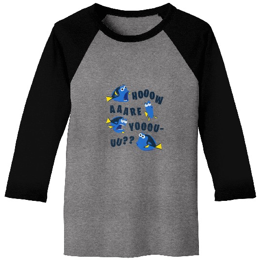 Finding Dory How Are You Baseball Tees, Disney Funny Baseball Tees, Disneyworld Party