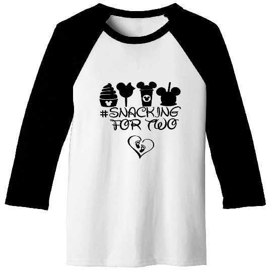 Snacking For Two Disney Baseball Tees