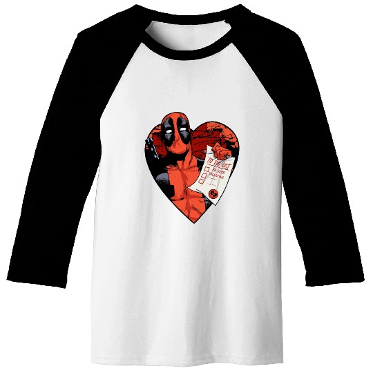 Marvel Deadpool Valentine To Do List Baseball Tees, Disney Marvel Valentines Couples Matching Baseball Tees