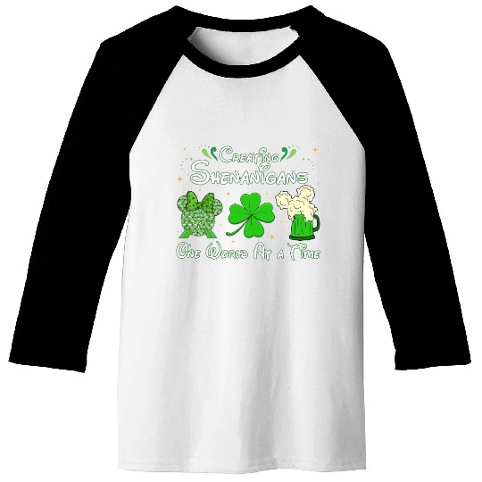 St Patricks Day Disney Epcot Baseball Tees, Creating Shenanigans St Patricks Day Baseball Tees
