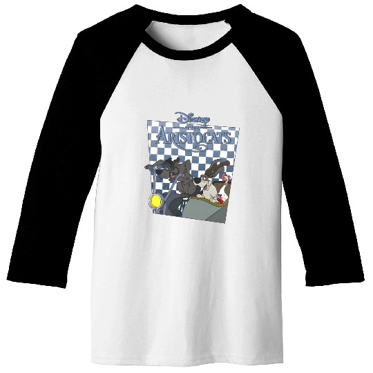 Disney Aristocats Checkerboard Poster Napoleon Lafayette Baseball Tees