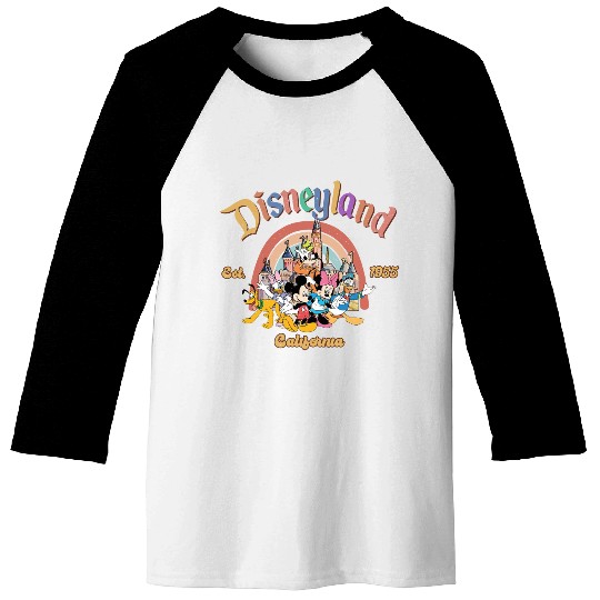 Disneyland Est 1955 Retro  Color Baseball Tees