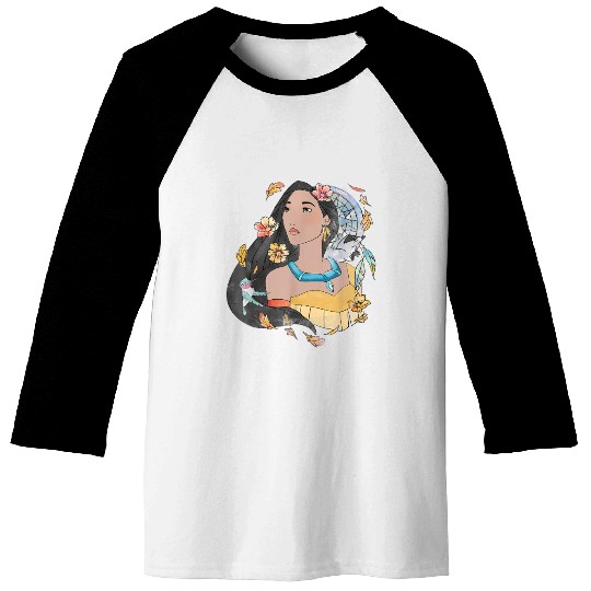 Disney Pocahontas Dreamcatcher Watercolor Graphi Baseball Tees