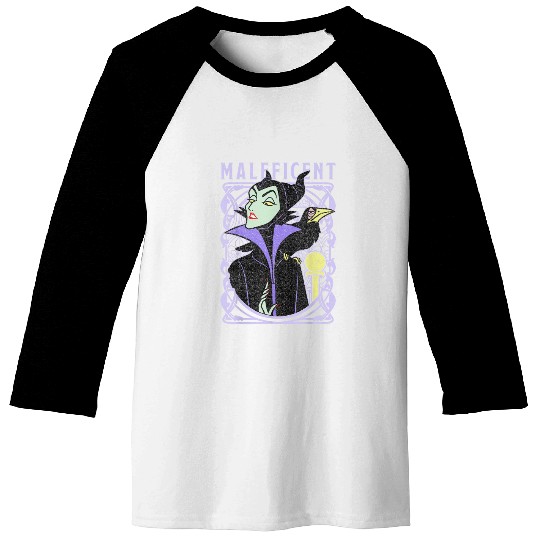 Disney Sleeping Beauty Maleficent Old School Pos Baseball Tees