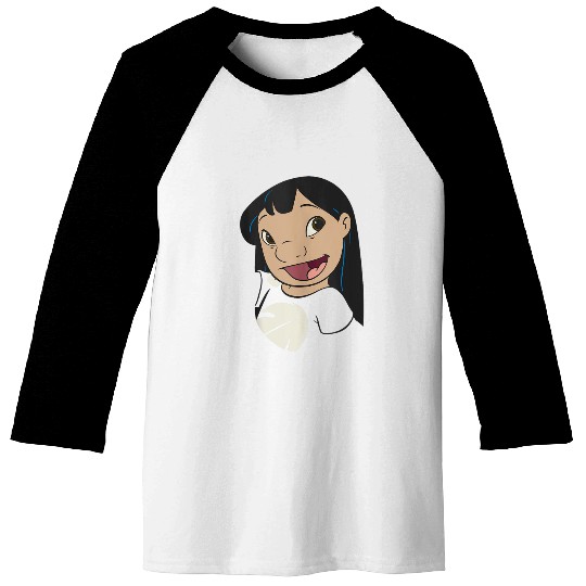 Disney Lilo Stitch Lilo Big Face Red  Smile Tank Baseball Tees
