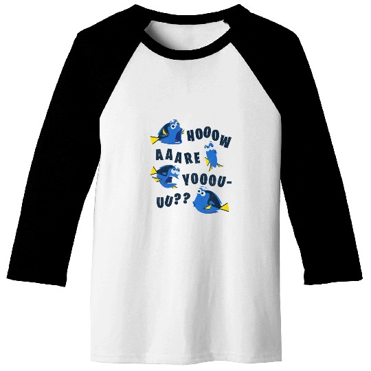 Finding Dory How Are You Baseball Tees, Disney Funny Baseball Tees, Disneyworld Party